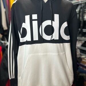 Adidas Essentials Colorblock Black & White Pullover Sweatshirt
Size:XL